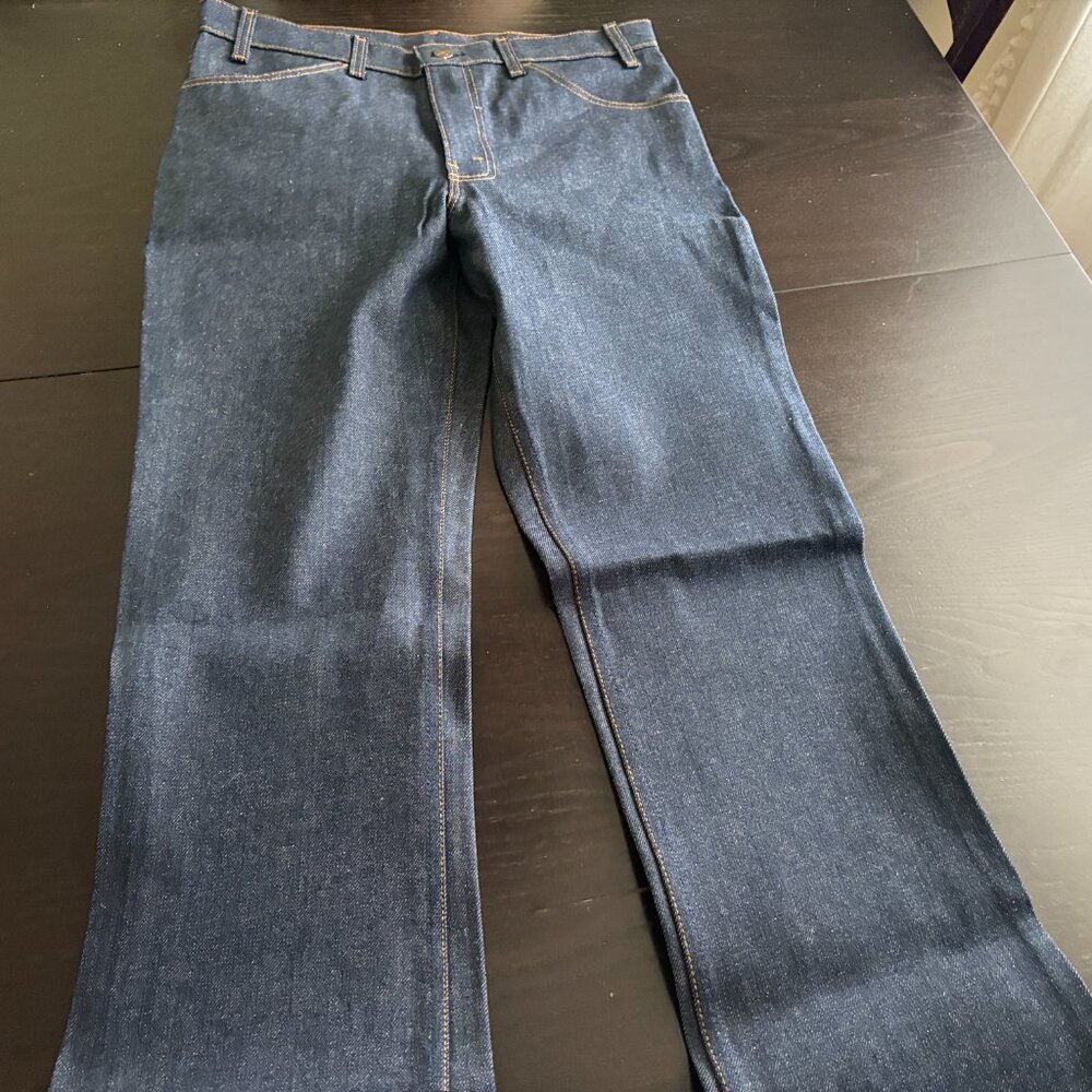 NEW Vintage Mens Levis 583 Regular Fit Blue Denim Jeans 33 X 34 USA Made - Picture 12 of 15